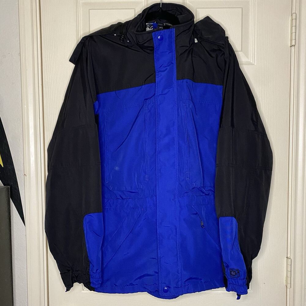 Ocean Pacific Blue Weather Wear Boating Windbreaker OP Logo Jacket - XL